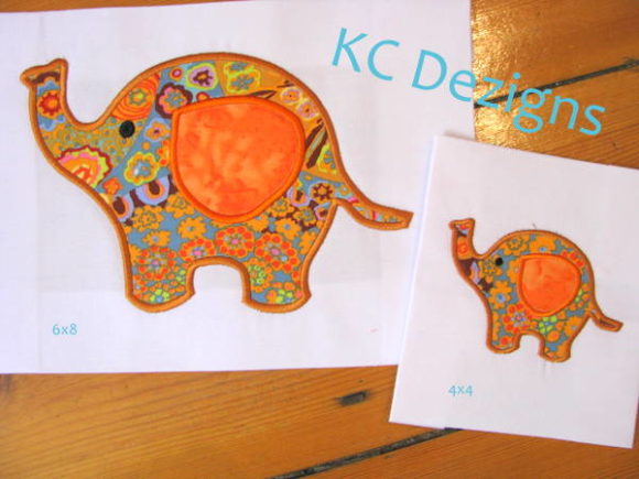 Cute Baby Elephant Embroidery