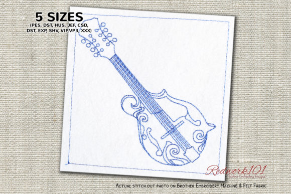F-style Mandolin Bluework