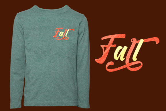 Fall: A Versatile Embroidery Design