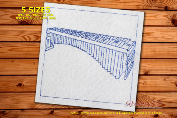 Marimba Musical Instrument Redwork