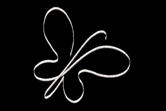 Minimalistic One Line Butterfly