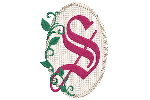 Olde English Monogram Letter S