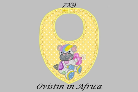 Yellow Baby Hippo Bib Small